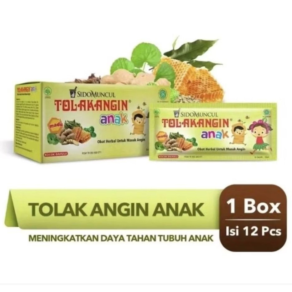 Sidomuncul ANAK TOLAK ANGIN ANAK Per Box atasi mual kembung