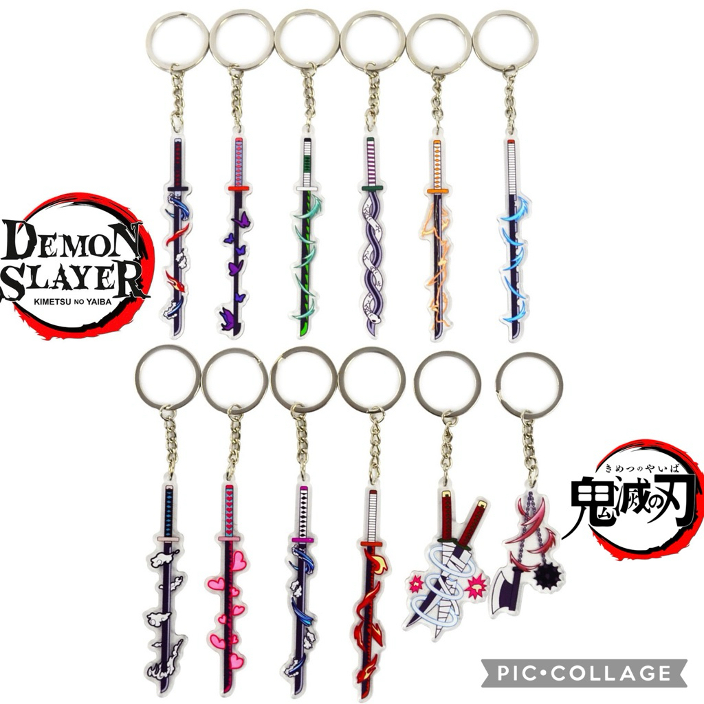 BLANJA.ids GANTUNGAN KUNCI NICHIRIN SWORD DEMON SLAYER/KATANA NICHIRIN ANIME DEMON SLAYER/ GANCI ANI