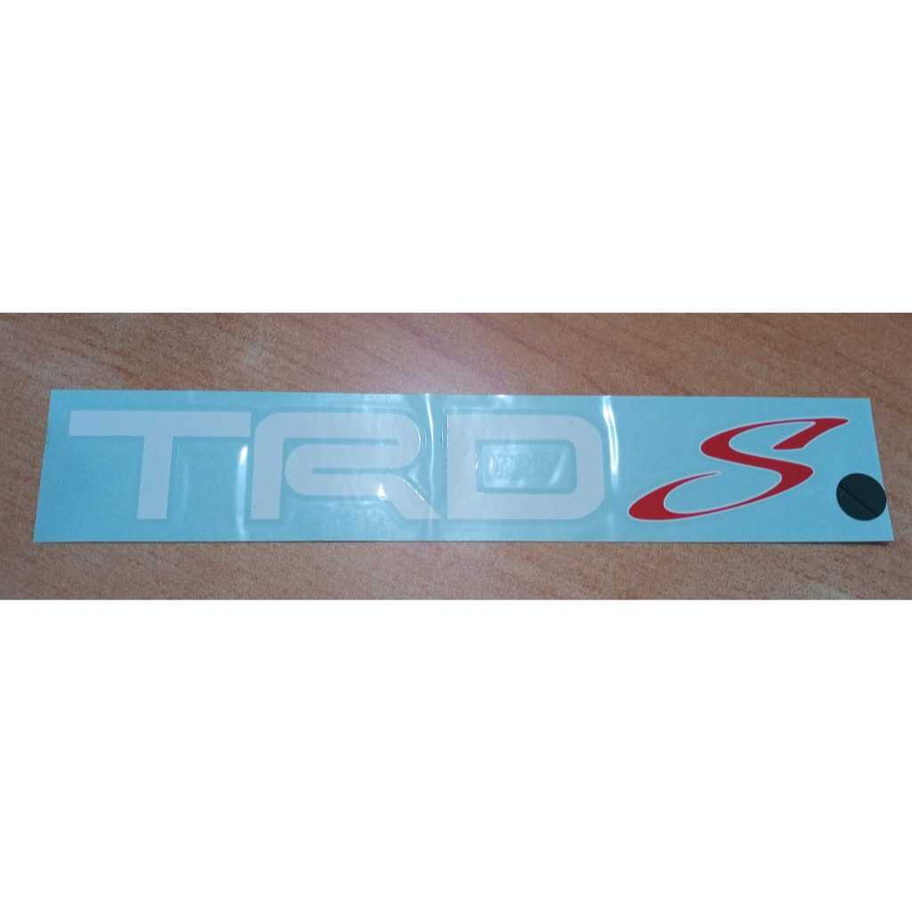 Stiker "TRS S" Toyota Agya 2017 (Putih Merah ) PZ046-BZ503-TM