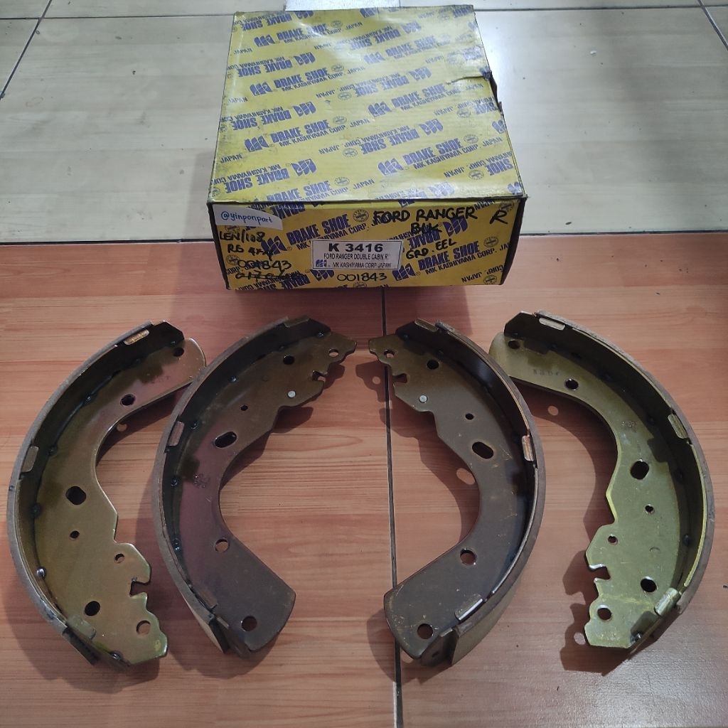 Brake Shoe / Kampas Rem Belakang Ford Ranger 4x4 Double Cabin By MK Kashiyama Corp Japan