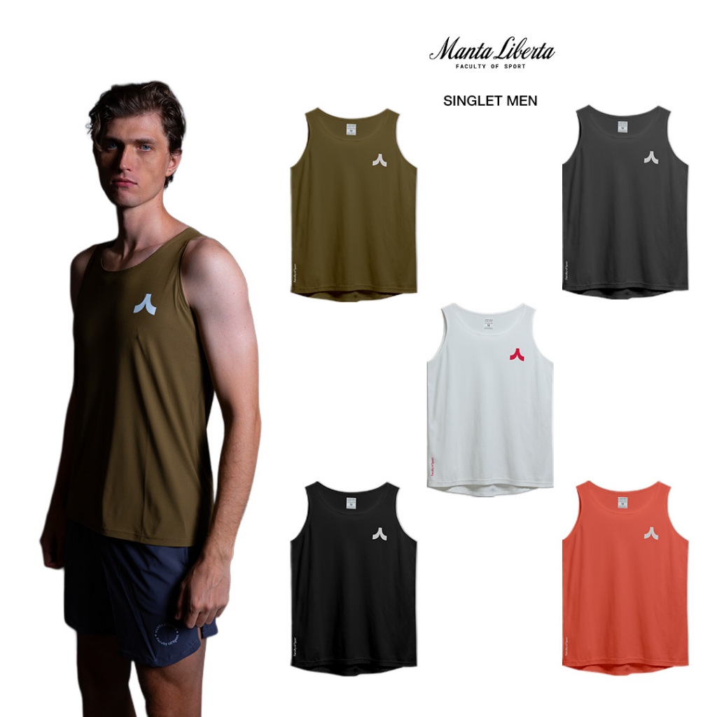 Manta Liberta Forma Libera Singlet for Men Singlet Olahraga Pria