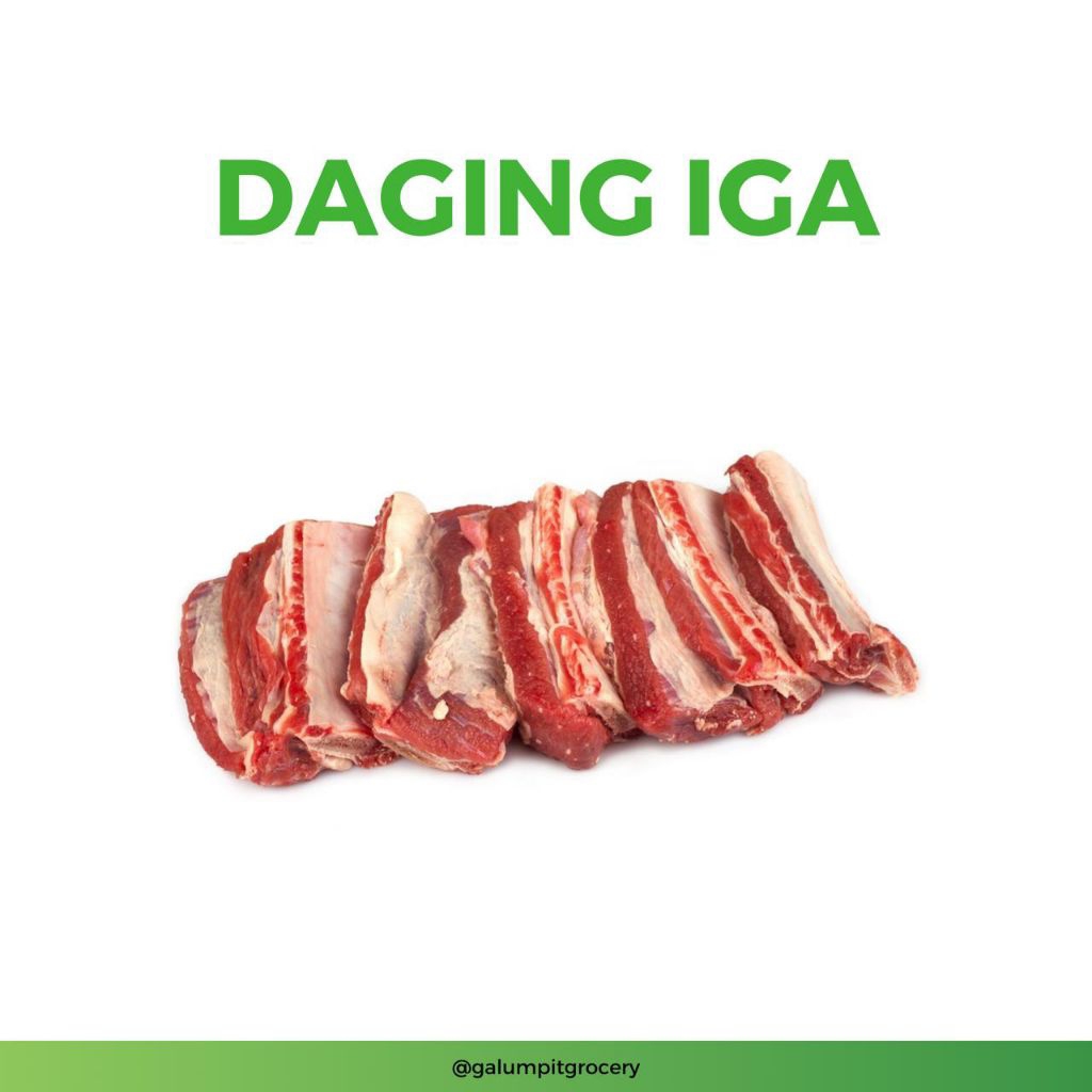 Daging Iga Sapi +-500gr | Kirim Instant Bandung Timur
