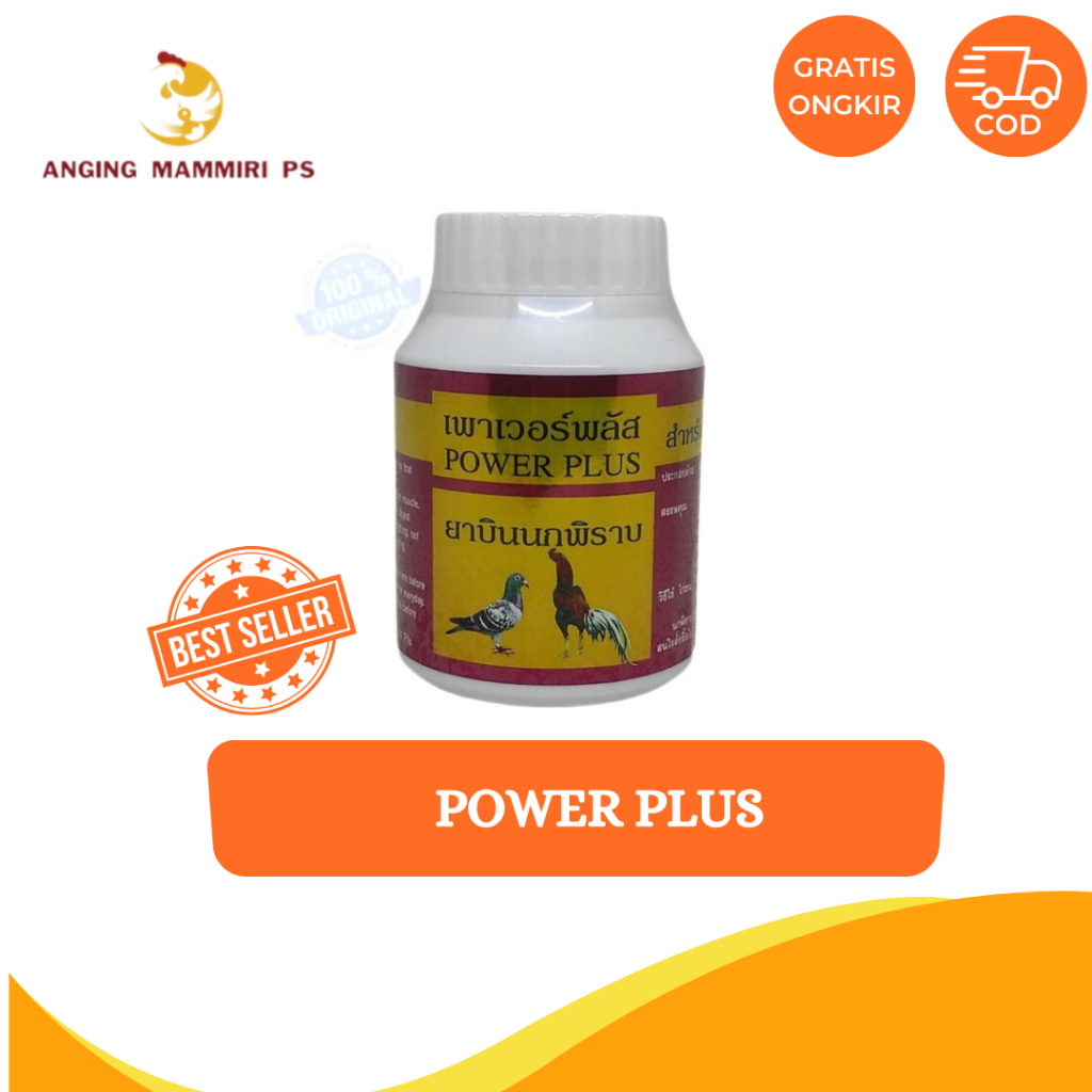 POWER PLUS IMPORT THAILAND ( Power Plus Obat Ayam Dan Merpati Untuk Stamina )