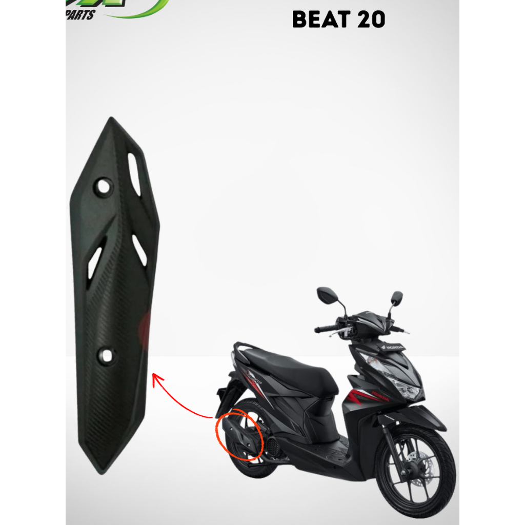 02-B59-342-82AA Tutup Knalpot Beat 2020