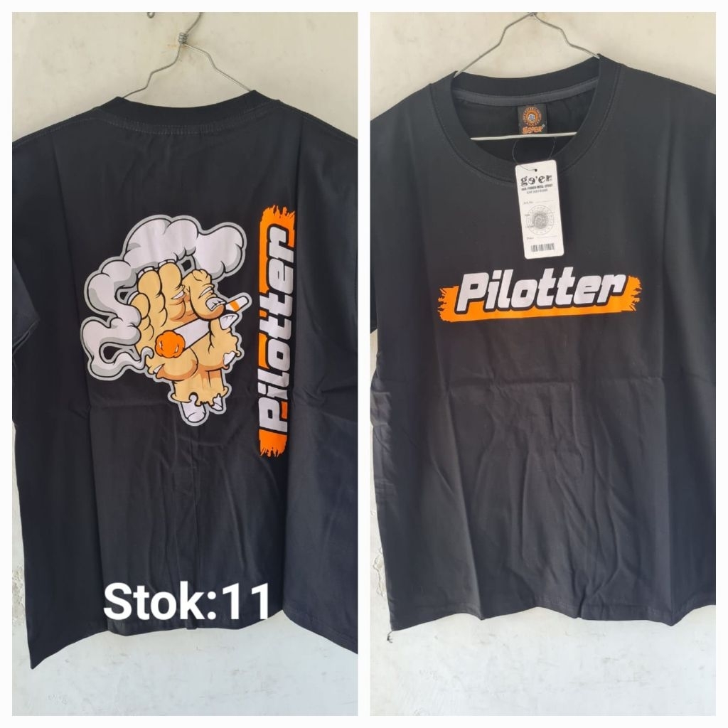 Kaos tshirt pilotter gank bermotif dewasa distro