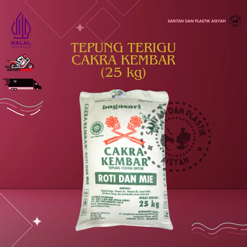 TEPUNG TERIGU CAKRA KEMBAR (25 kg)