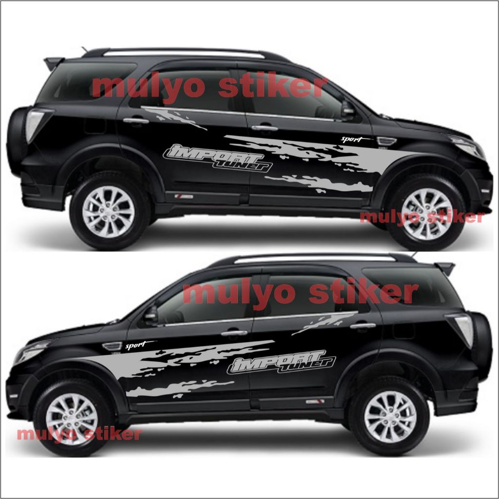 Stiker Striping Mobil RUSH Stiker Cutting RUSH Adventure Stiker Mobil Daihatsu RUSH terlaris