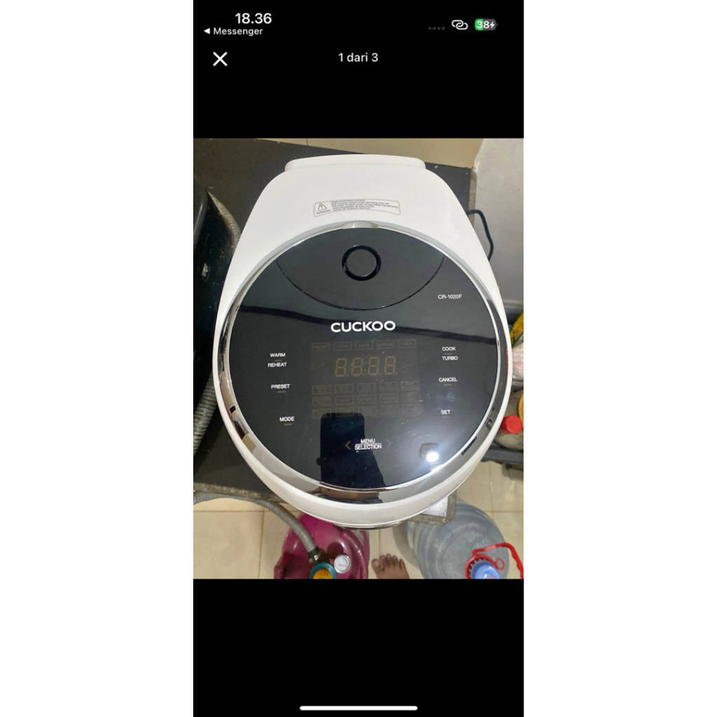 Pelunasan Rice Cooker Cuckoo 1,8 L