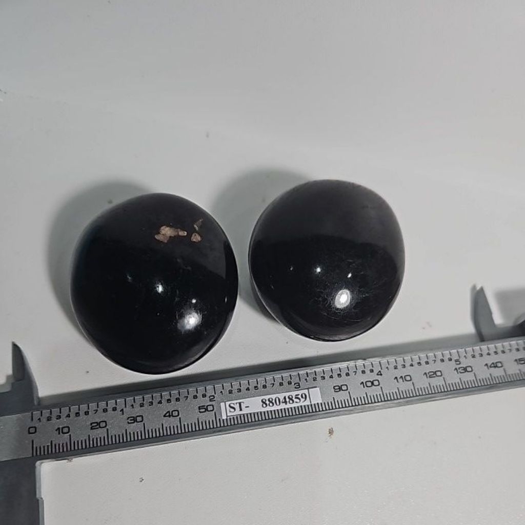 BLACK TOURMALINE PALMSTONE BRAZIL BATU ASLI
