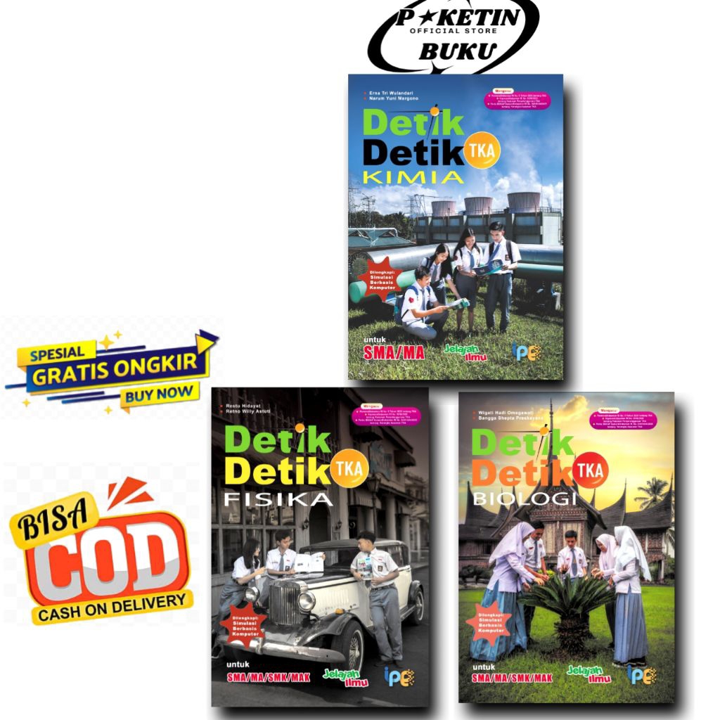 Detik-Detik TKA SMA IPA Fisika, Kimia, Biologi untuk SMA/MA/SMK/MAK