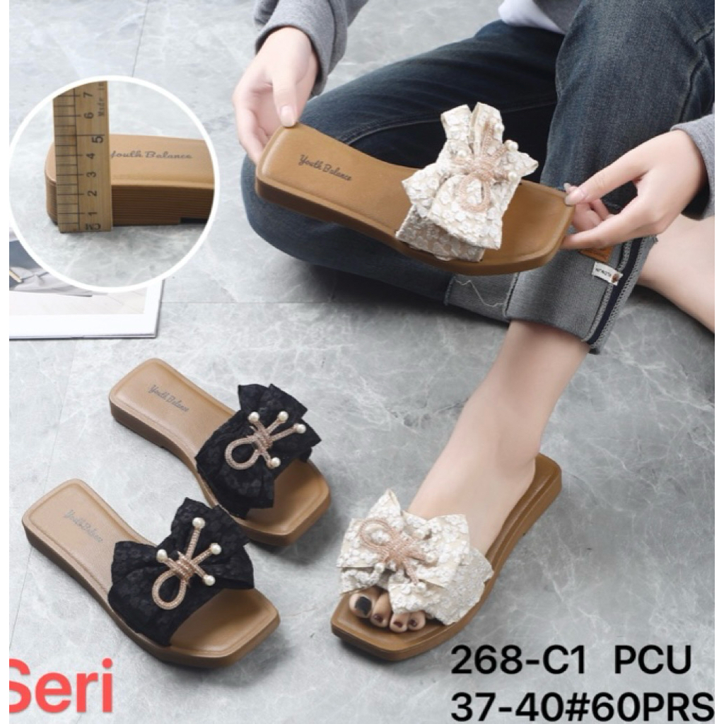 SANDAL WANITA IMPORT BALANCE TEPLEK BALANCE SLOP PITA