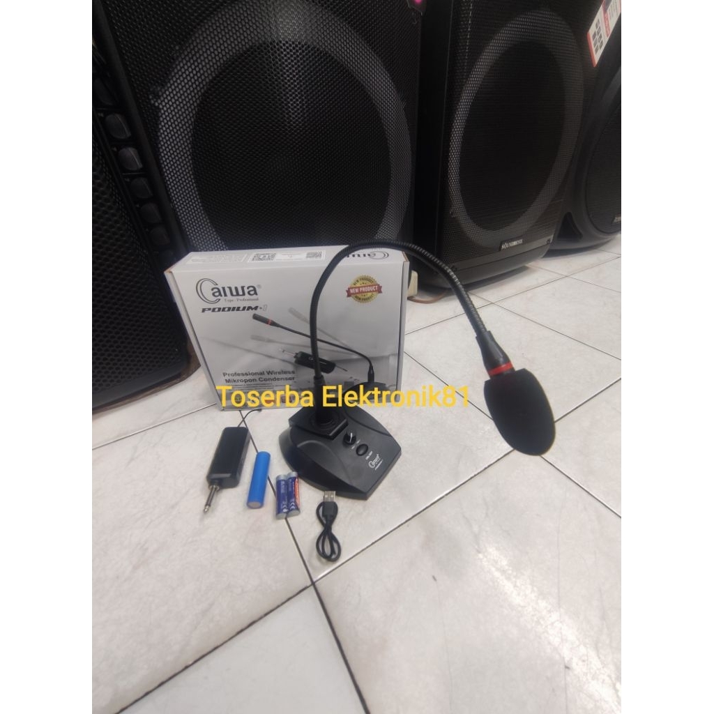 Mic Wireless Podium C Aiwa Professional Original
