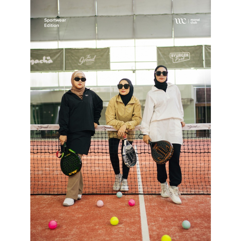 Jaket olahraga Flexa Jacket By Monel Bahan Nylon Cringkle Premium Wanita