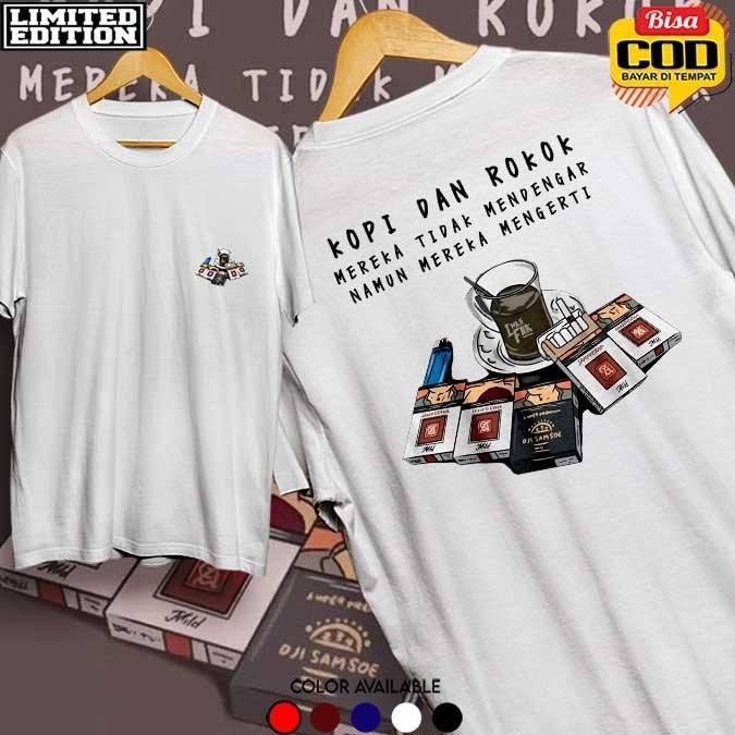 KAOS KATA KATA KOPI DAN ROKOK KAOS DISTRO KATA KATA KOPI DAN ROKOK PRIA WANITA