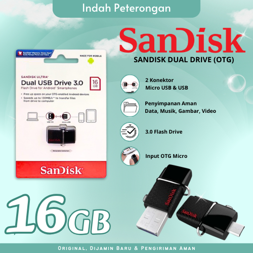 FLASHDISK SANDISK OTG/FLASHDISK SANDISK DUAL DRIVE/OTG SANDISK/FLASHDISK SANDISK MULTIFUNGSI