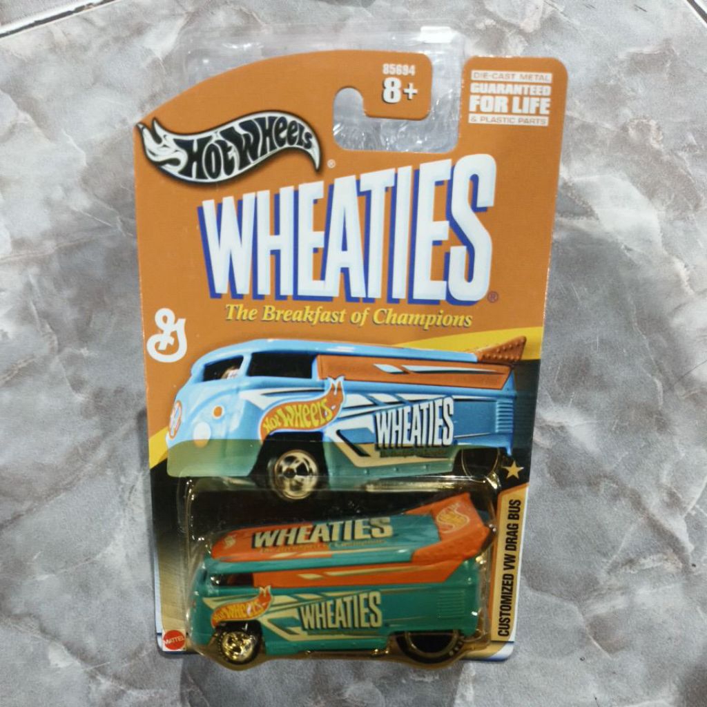 HOTWHEELS WHEATIES CUSTOMIZED VW DRAG BUS