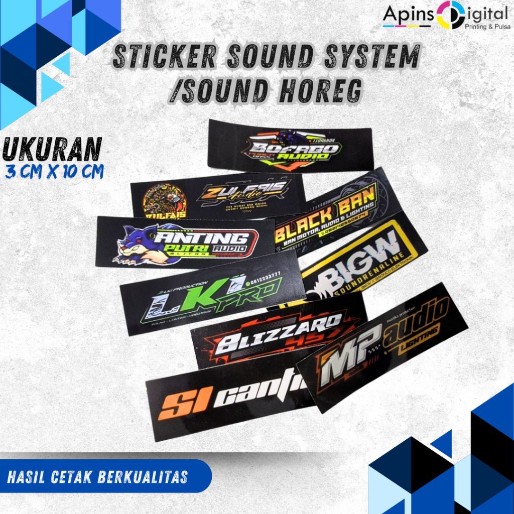 Sticker Sound System & Team Terlengkap sound horeg