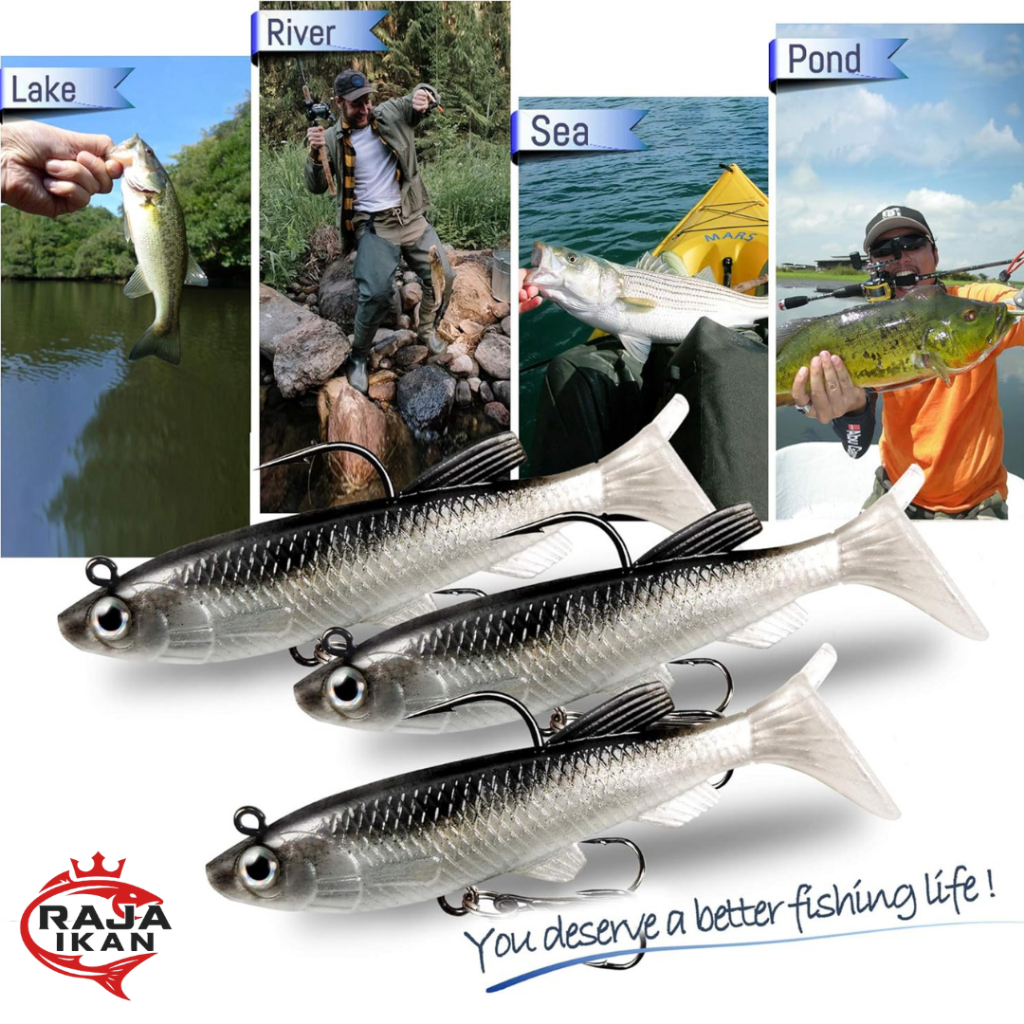 Soft Lure Casting Ikan Belanak 8cm 13g Gel Silika