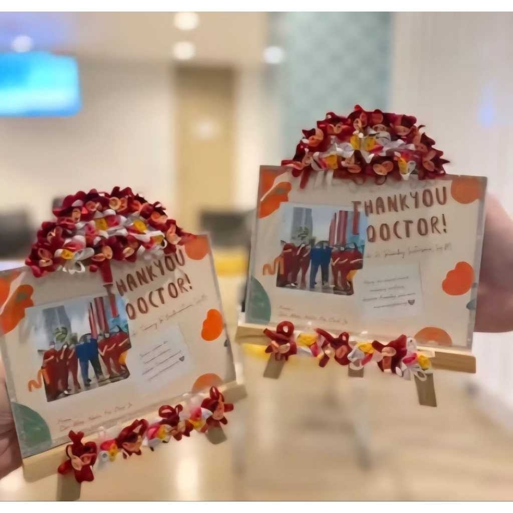 Papan Bunga Mini Akrilik Costum Papan Ucapan Mini Akrilik Hadiah Wisuda Hadiah Ulang Tahun Hadiah An