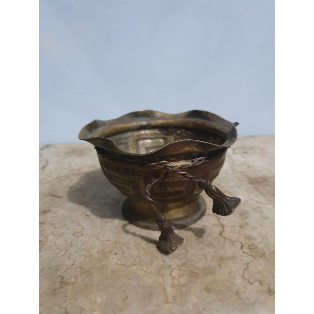 bokor kuningan cina antik