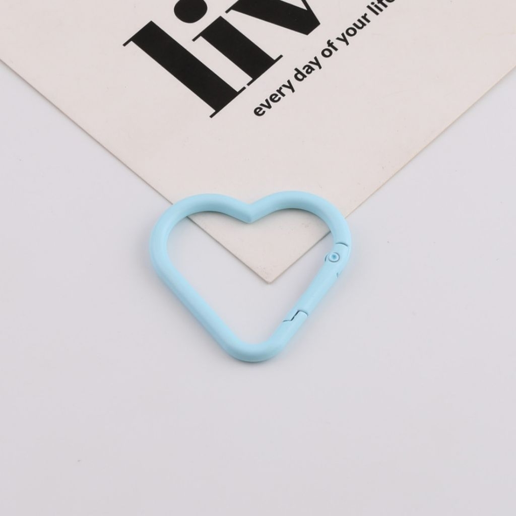 zaziya_Kait Ganci Besi||Ring Ganci||hook bentuk Hati warna macaron 1 pc