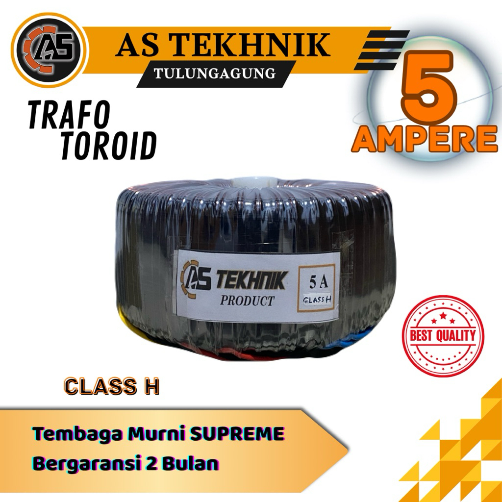 TRAFO TOROID DONAT (kelas H) 5A CT 45V 90V