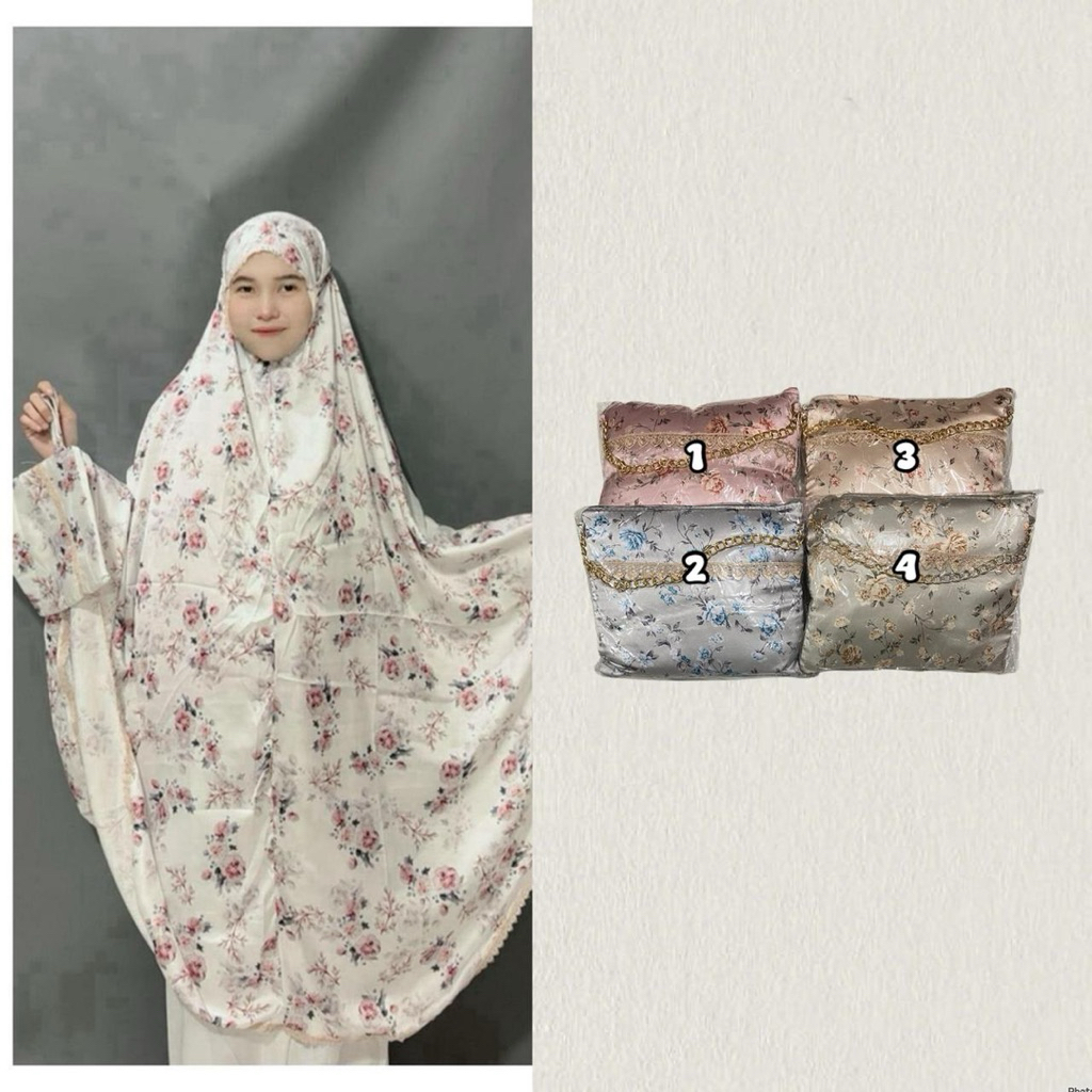 mukena silk cardenza// mukena motif//mukena kado//mukena buat kado guru//mukena silk//mukena silk mo