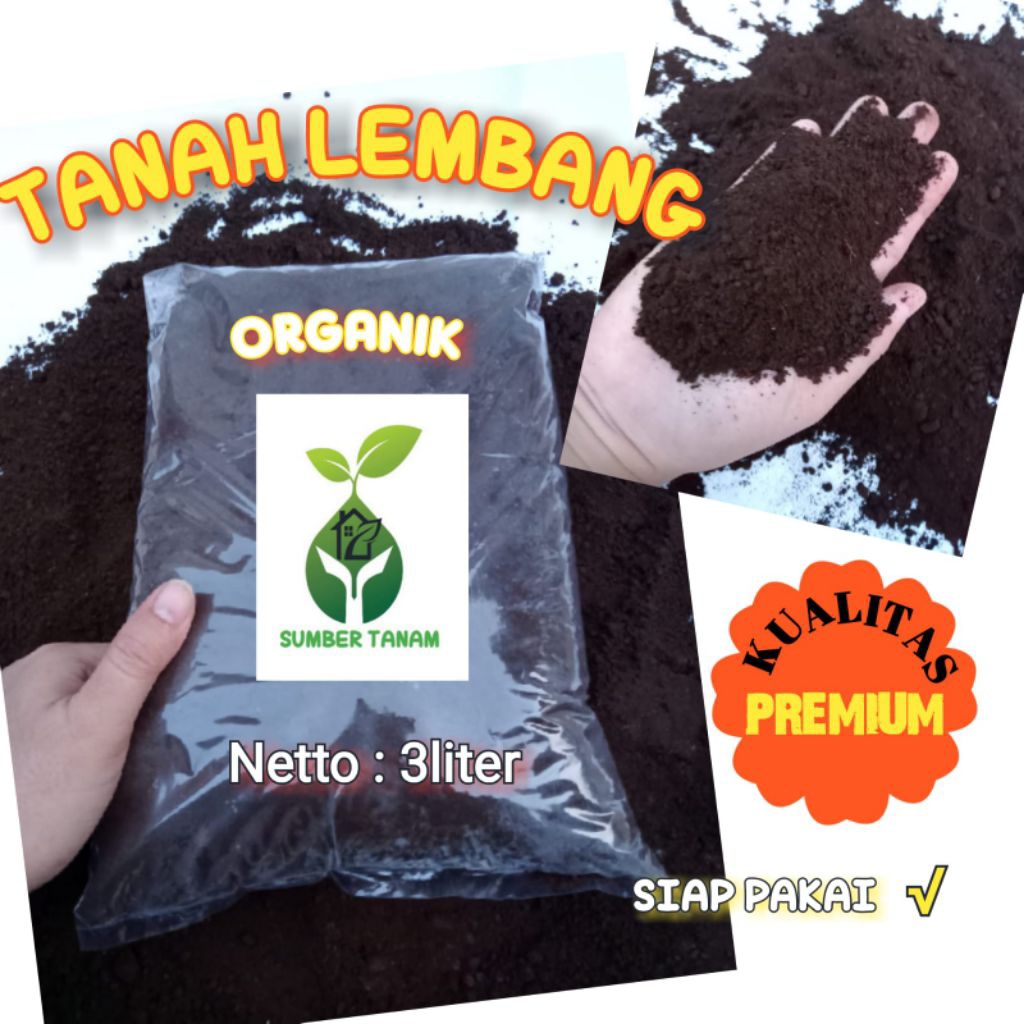 TANAH LEMBANG/TANAH LEMBANG GEMBUR(NEETTO: 3  LITER/ 3 KILO)TANAH LEMBANG ORIGINAL
