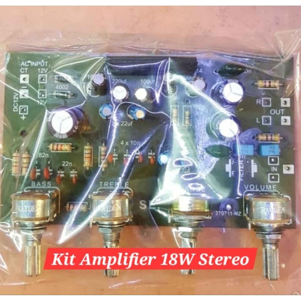 kit amplifier stereo 18w la4440