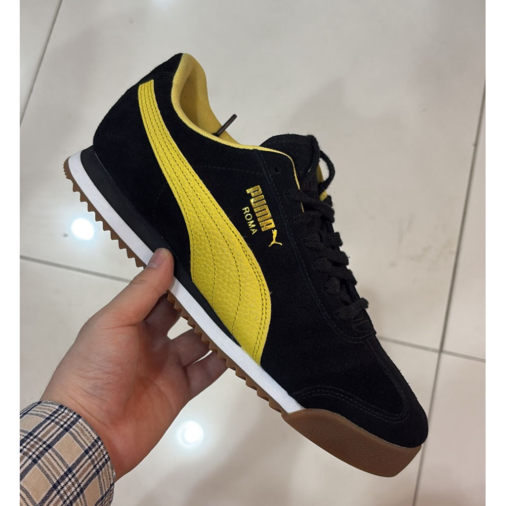 Puma Roma Black Yellow