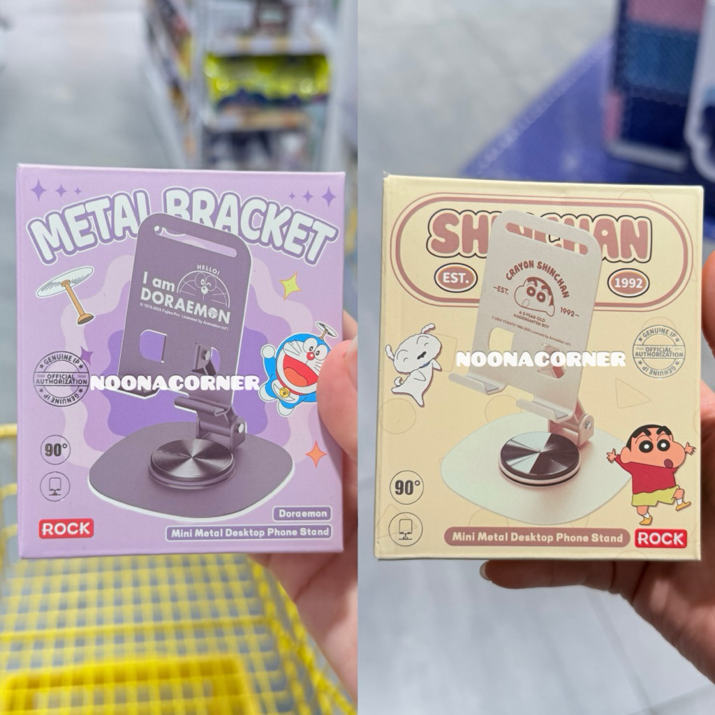 Ohsome x Rock‼️ Mini Metal Desktop Phone Stand / Phone Holder Crayon Shinchan & Doraemon Collections