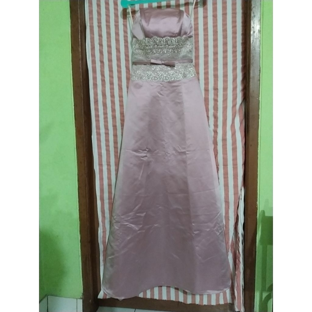 wedding dress party gaun pesta premium preloved