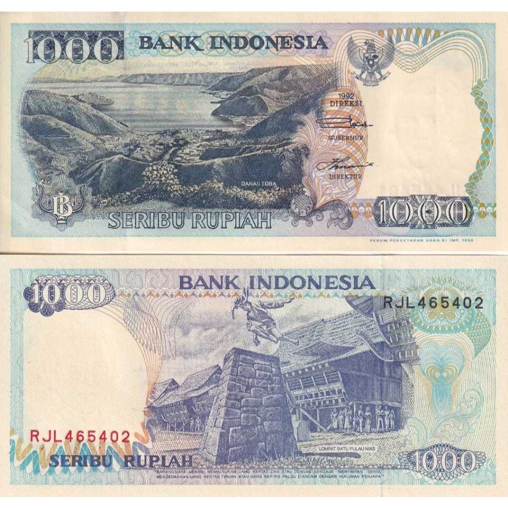 Indonesia 1000 Rupiah "lompat batu" UNC-Original 100%