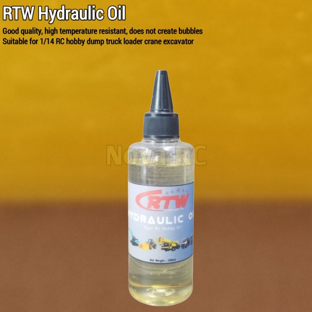 RTW hidraulic oil 200ml cocok untuk tamiya hercules lesu RC hobby truck dump execavator loader crane