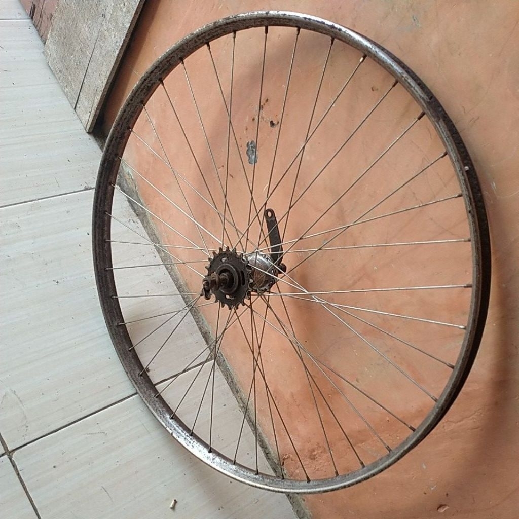 roda belakang sepeda onthel rem kaki/torpedo28@n