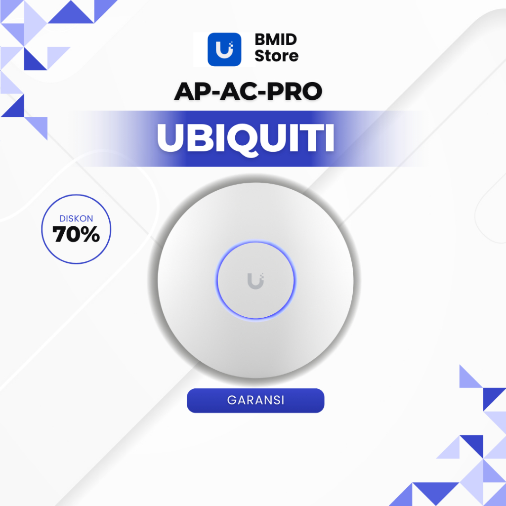 Ubiquiti UniFi AP AC Pro – WiFi Indoor/Outdoor Kualitas Profesional + Termasuk POE 48V