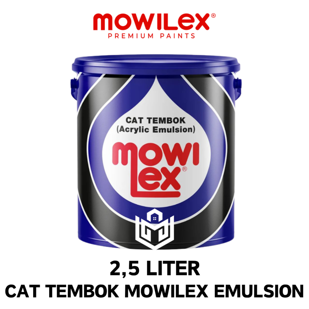 Cat Tembok Interior / Acrylic Emulsion Mowilex / Kemasan PaiL 2,5 Liter / Mowilex
