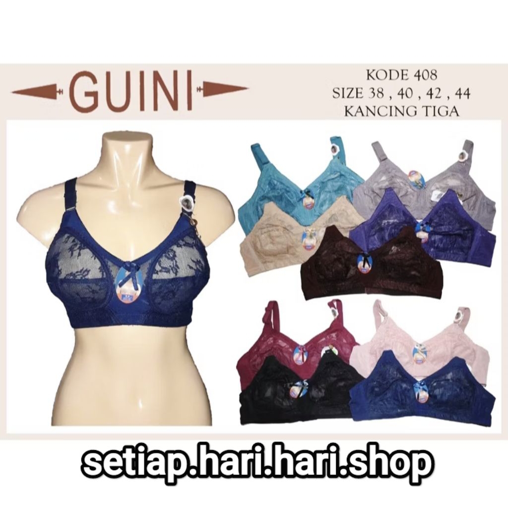 SALE Bh sister jumbo Guini 408 kait 3 busa tipis. FLASH SALE
