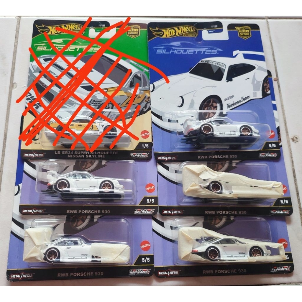 Hotwheels Paket Porsche RWB Silhouette