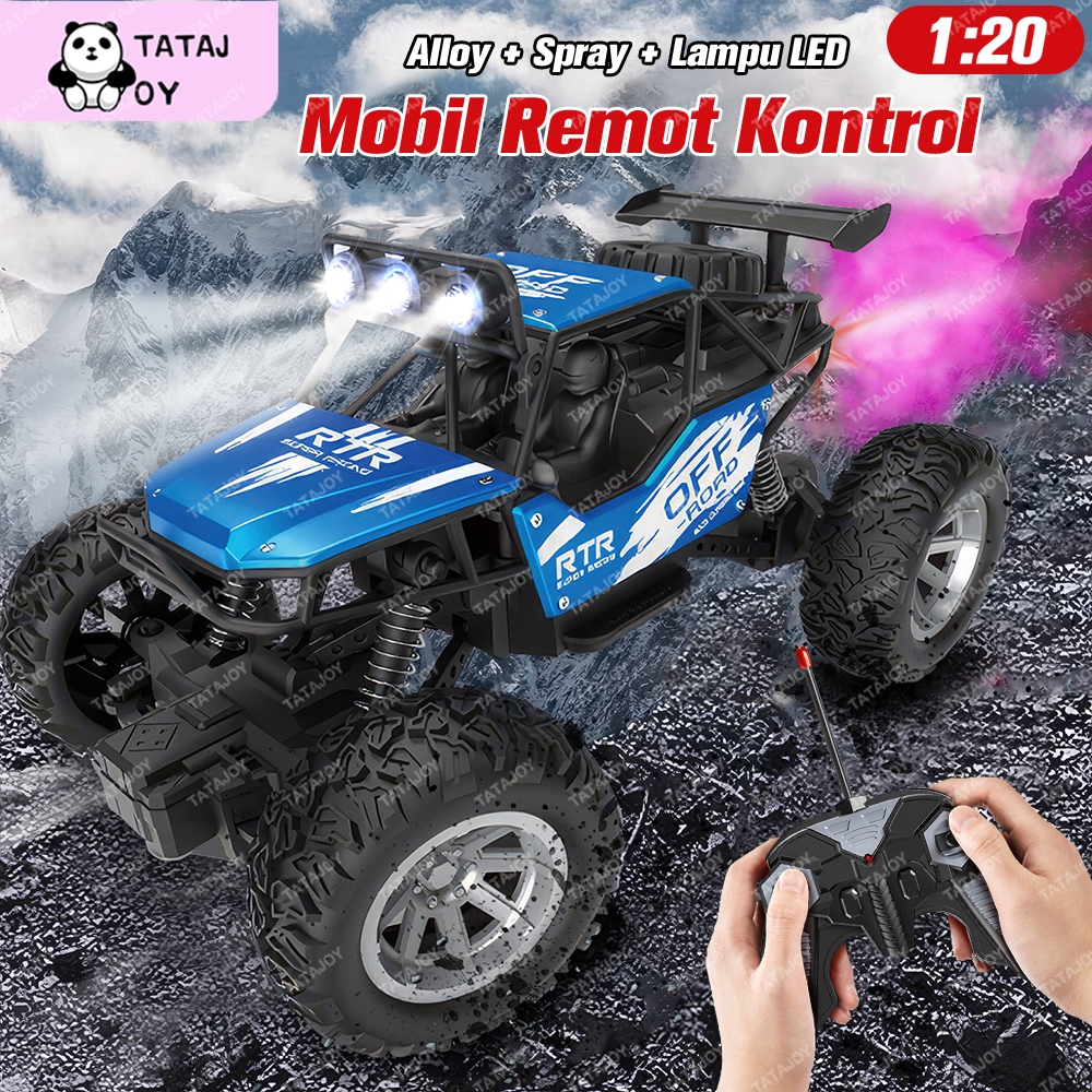 Tatajoy Mobil Remote Control Spray Mainan Remote Kontrol Offroad Mainan Mobil Remote RC Rock Alloy C