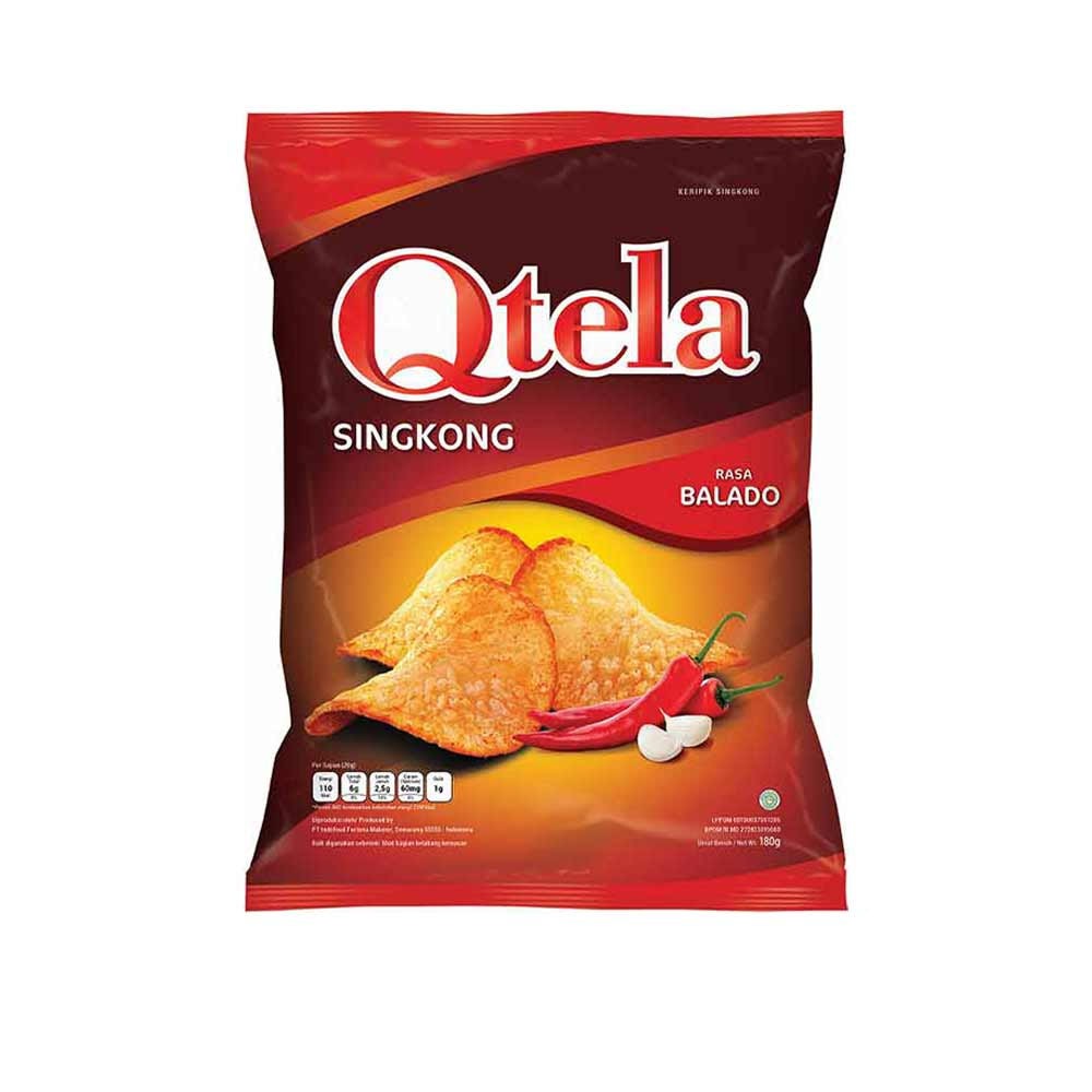 Qtela Singkong Rasa Balado 175 gr