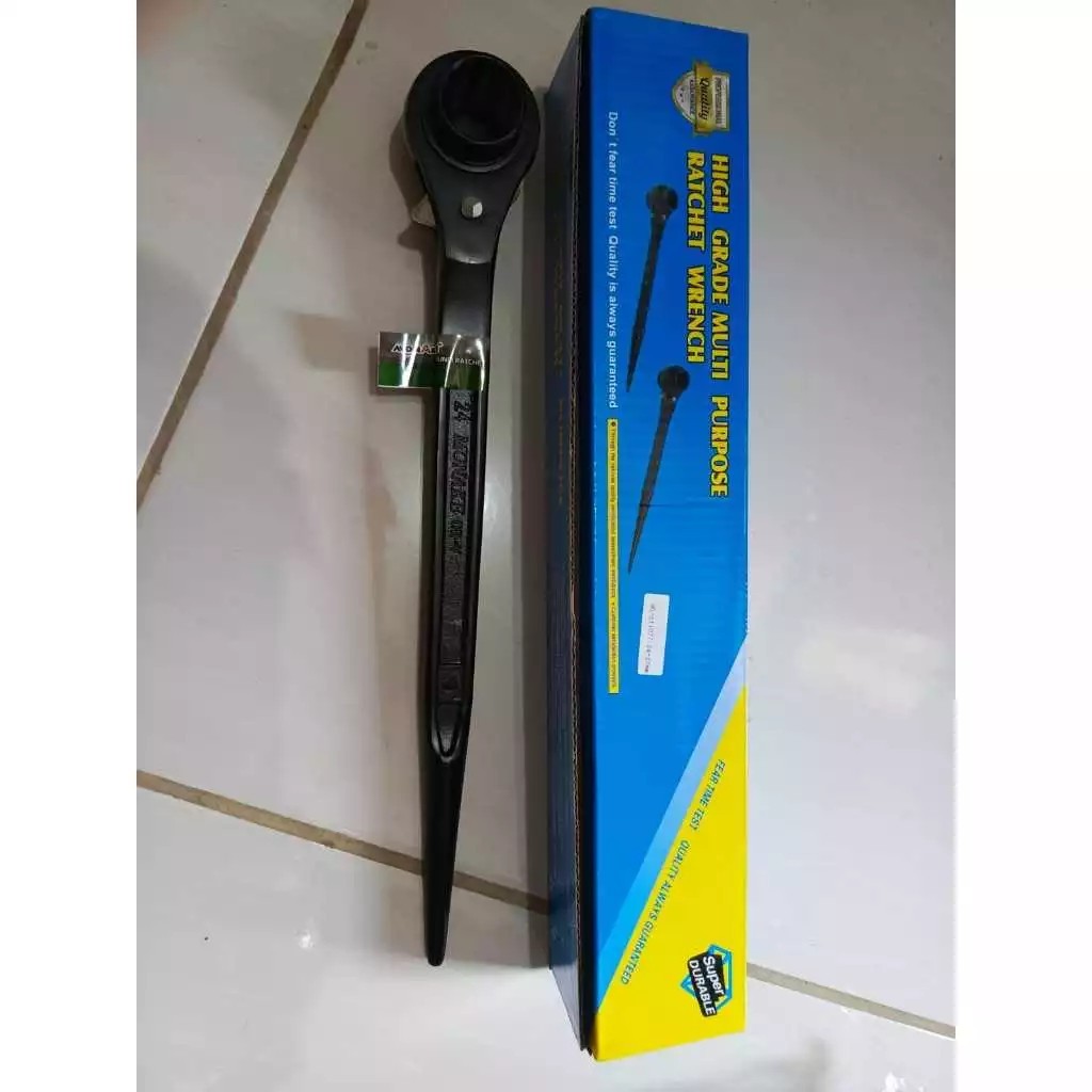 MONAKE Kunci Ring Rachet - Skafolding Torsi 2 Arah Bolak-Balik Rachet