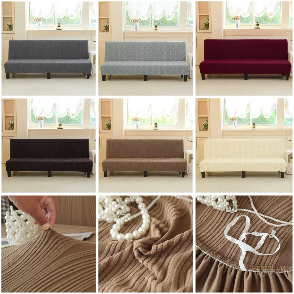 Sarung Sofa Bed Bludru Tebal / Cover Sofa Bes Elastis