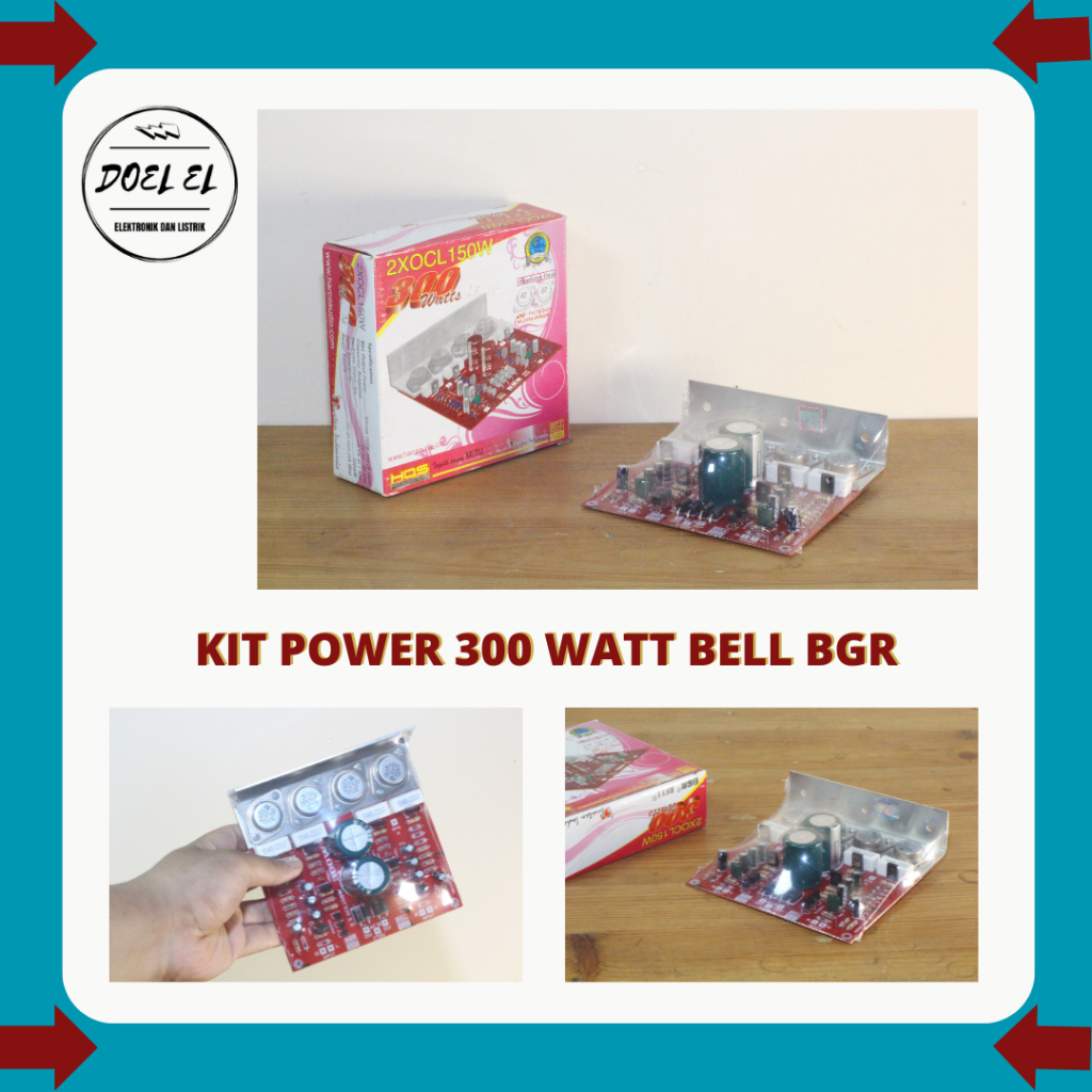 KIT POWER STEREO AMPLIFIER  OCL 300W 2X150 WATT BELL BGR