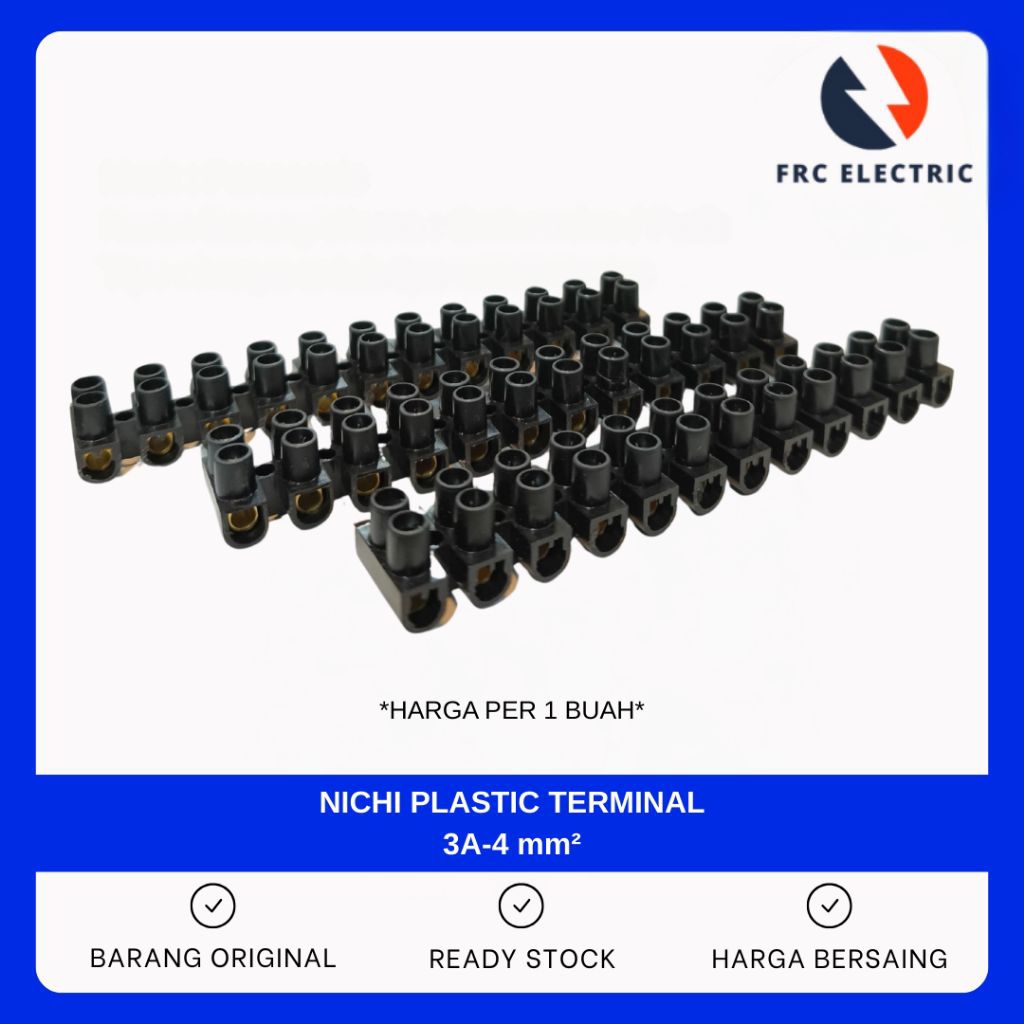 TERMINAL PLASTIK KRUSTIN HITAM - TERMINAL BLOCK KABEL - SAMBUNGAN TERMINAL KABEL - KRUSTIN