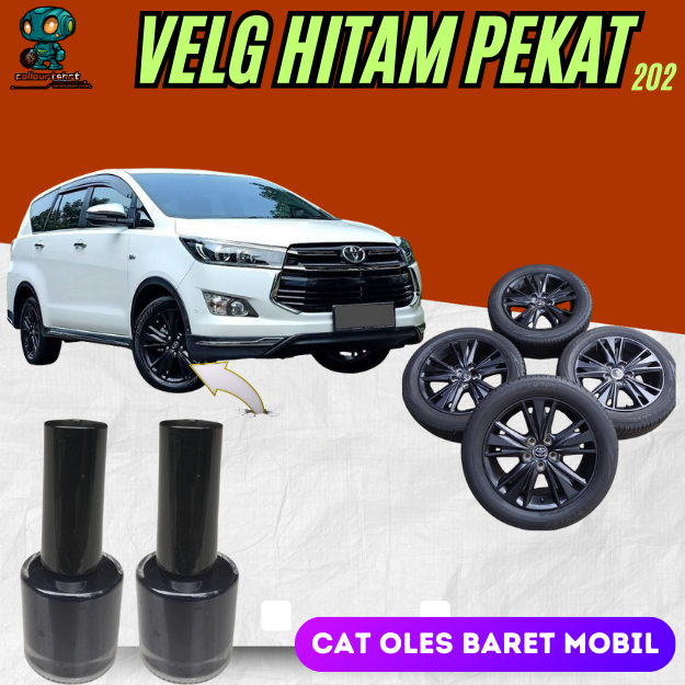Cat Oles Penghilang Baret Velg Mobil Innova Venture Fortuner Hitam Pekat