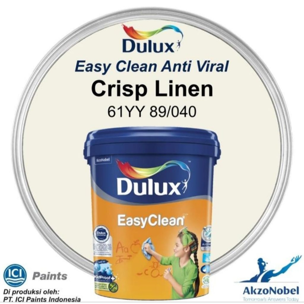 Dulux easy clean 20 liter crisp linen