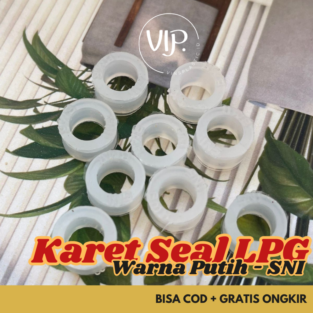 Karet Seal LPG Tabung Gas 3kg 12kg – Seal Regulator Silikon Putih Anti Bocor Tebal Awet