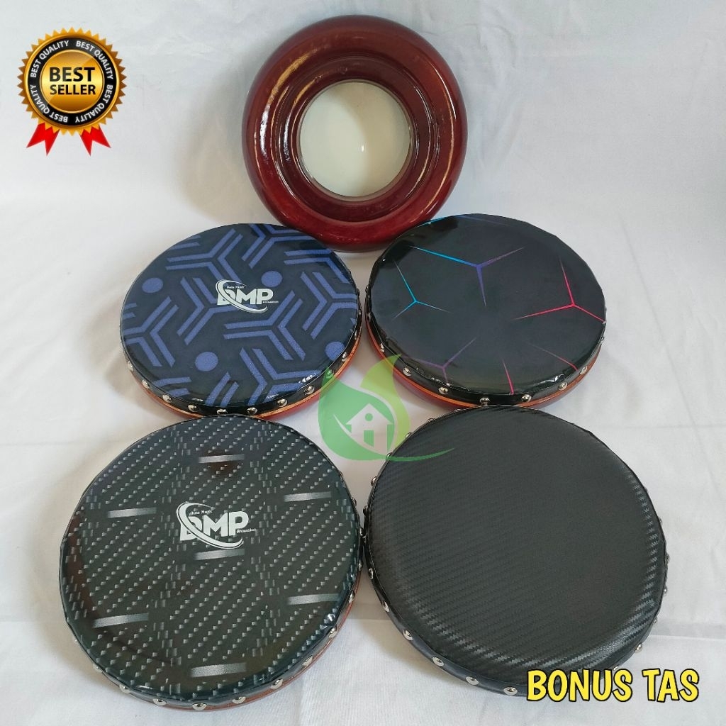 Tam tung karbon 22cm tam donat karbon motif bonus tas