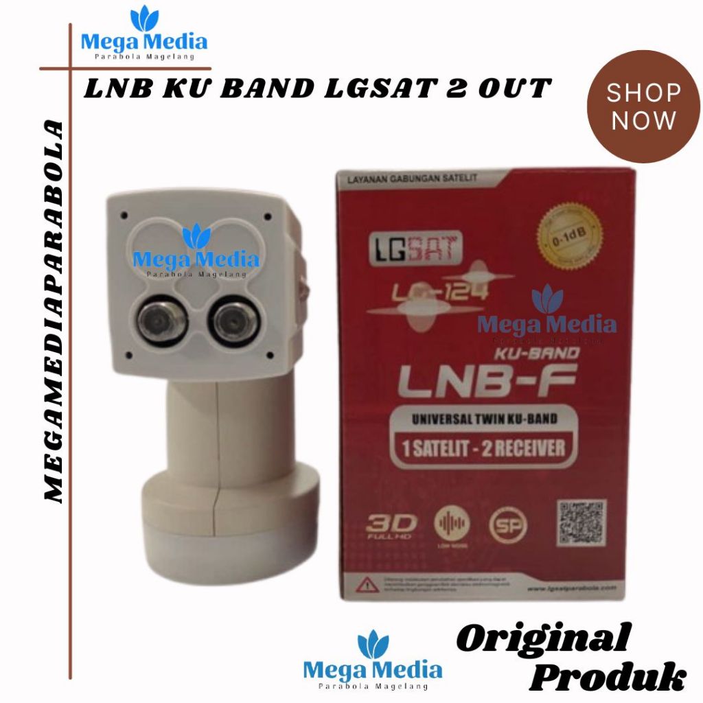 LNB parabola mini KU band 2 TV termurah